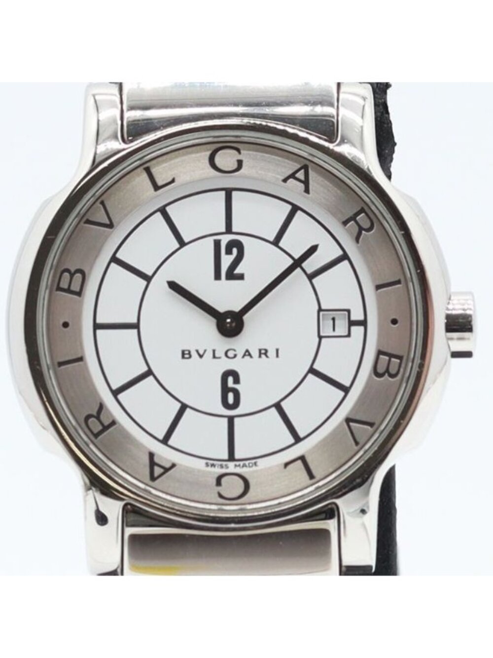 Bvlgari Solotempo Date White Dial Watch